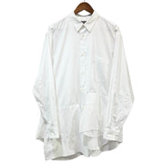 COMME des GARCONS HOMME PLUS コムデギャルソンオムプリュス 25SS Panelled Flap Long Sleeve Shirt ポケットデザインオーバーサイズコットンブロードシャツ 14439
